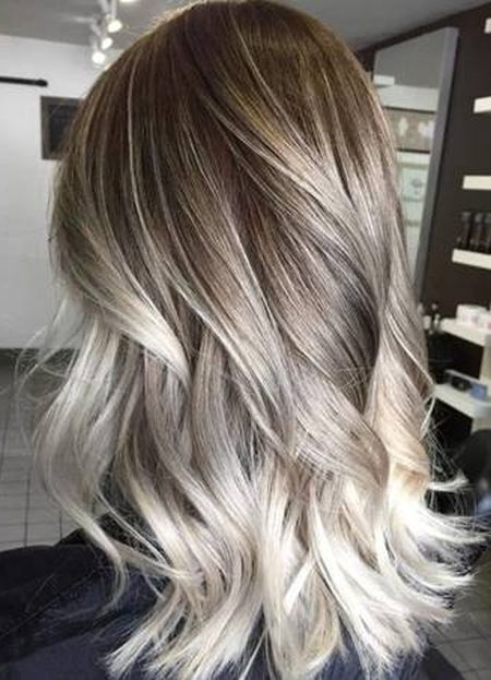 Ashy blonde balayage