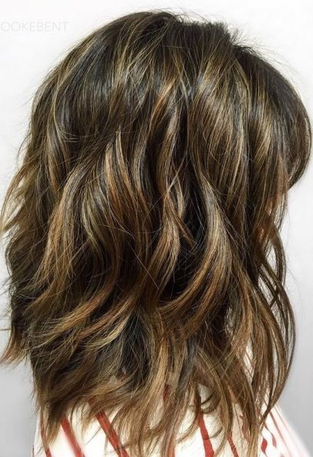 Brunette balayage hair