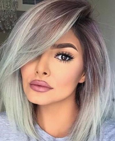 Beautiful gray hairstyle