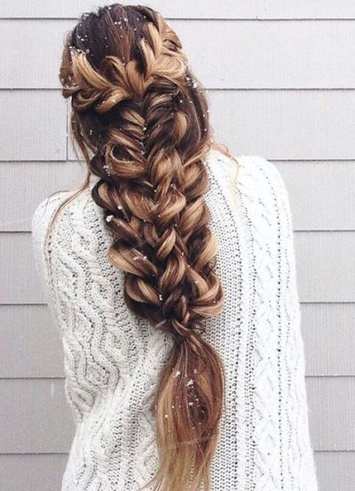 blonde fishtail