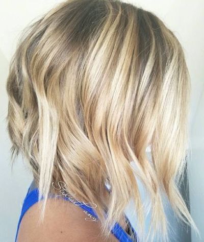 Choppy balayage beach waves