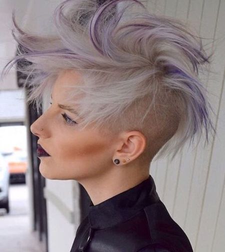 Long pixie undercut haircut