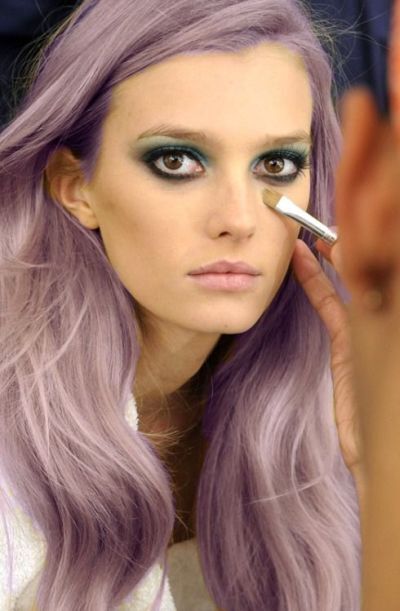 Pastel purple hair color