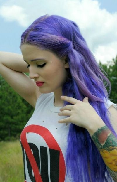 Purple hair color for fair skin | Be Trendsetter