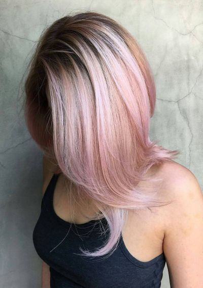 Rooty pink beach waves