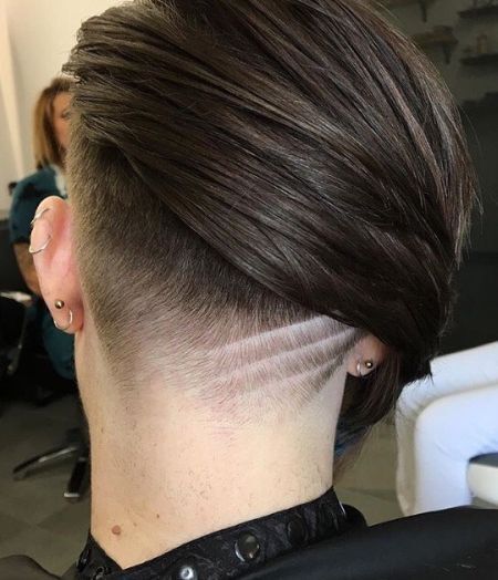 Undercut pixie haircut for fine hair