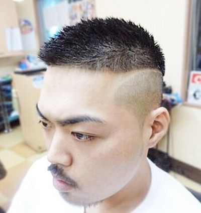 Classic Japanese men's hairstyle