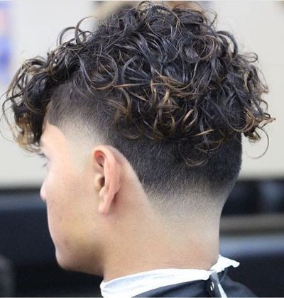 Curly locks with back and side undercut