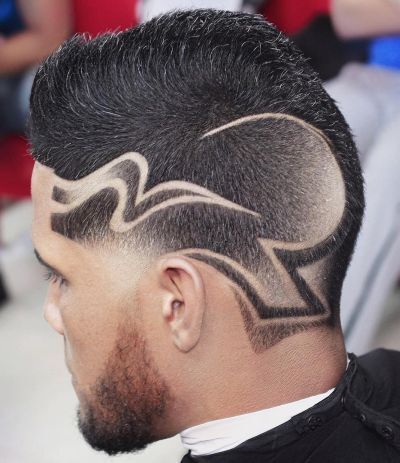 Designed fade haircut