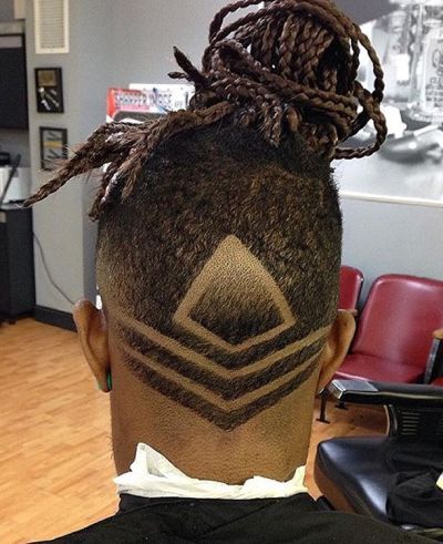 Dreadlocks and fade haircut