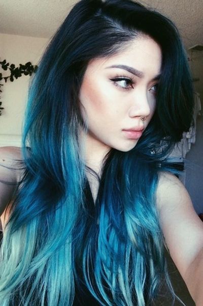 Electric Blue Ombre