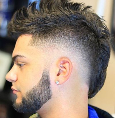 Faux hawk fade