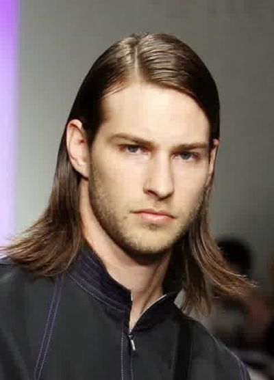 Long layered haircut for men