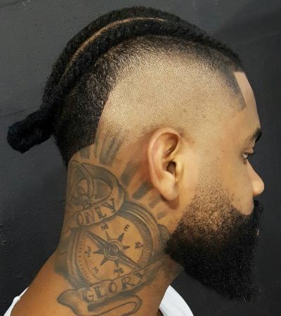 Skin fade and braids