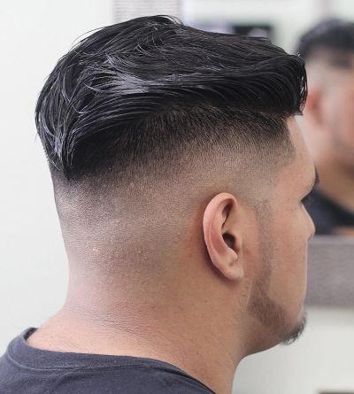 Subtle v-shape hairstyle