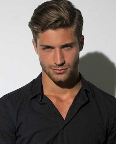 Mens Pushed Back Hairstyles