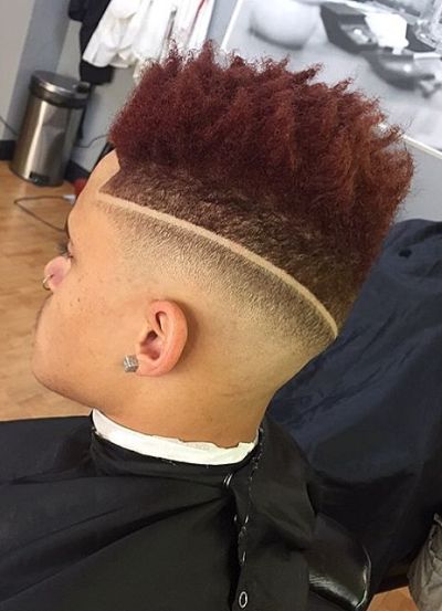Twisted and fade haircut