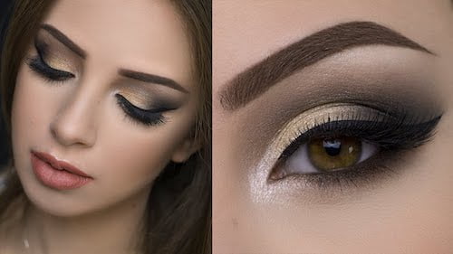 gold smokey-eye-makeup