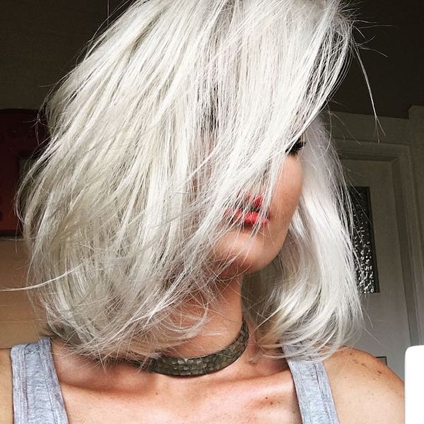 icy blonde bob