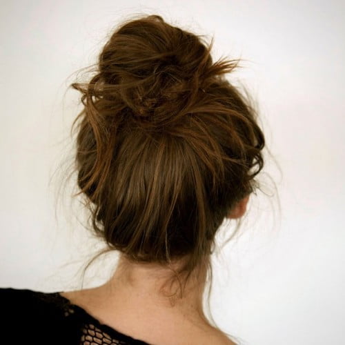 lazy girls bun