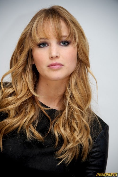 long hair with layers and bangs