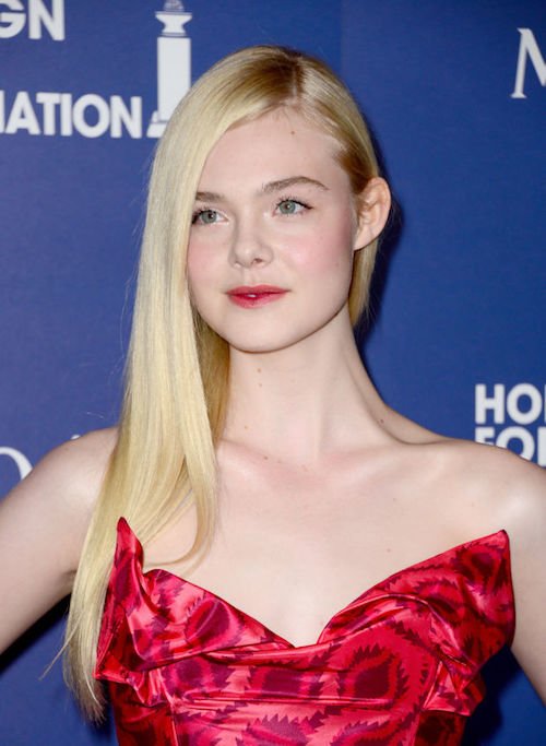 side part long hair