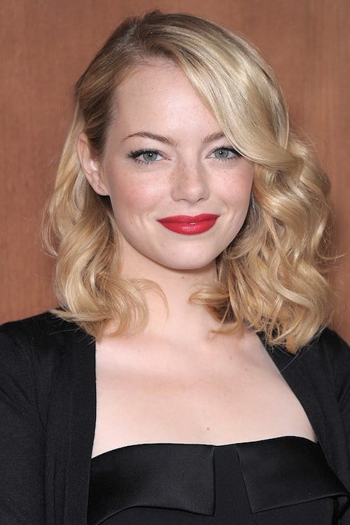 side part with curls