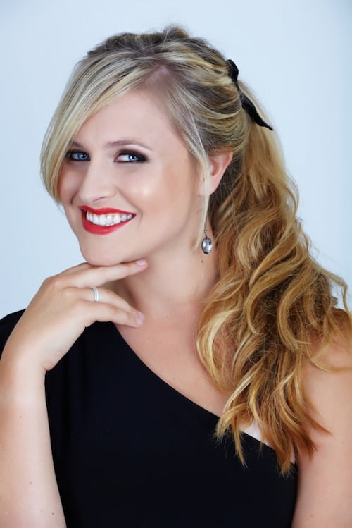 teased crown side ponytail