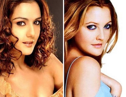 Preity Zinta and Drew Barrymore doppelganger