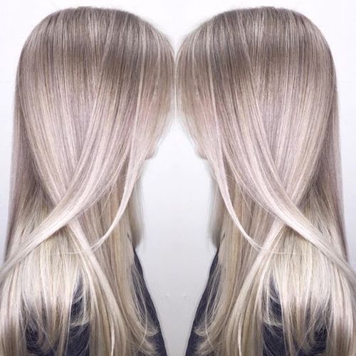 balayage ash blonde hair