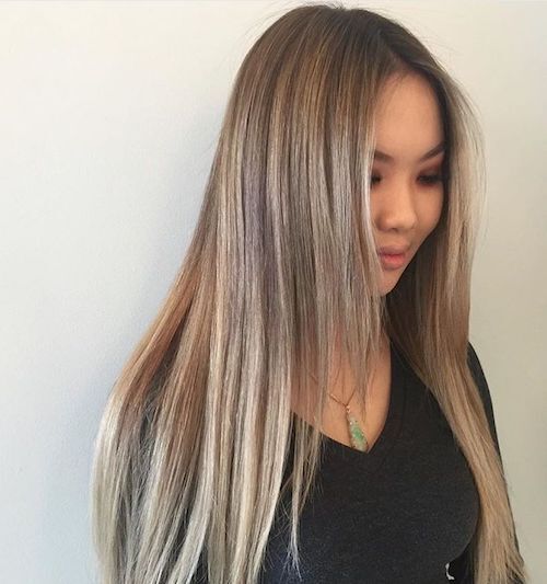 Blonde Asian Hairstyles