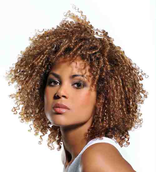 black girl curly hairstyle