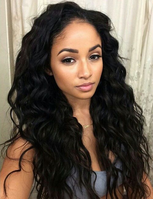 black woman thick long hair