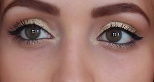 gold eye makeup tutorial