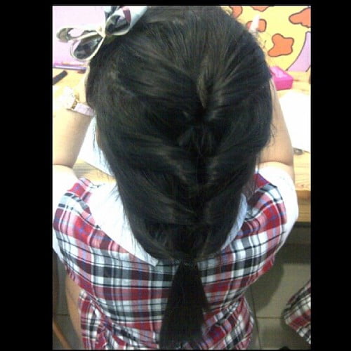 quadruple twist ponytail