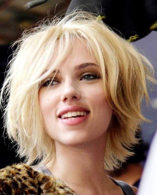 bob haircut scarlett johansson