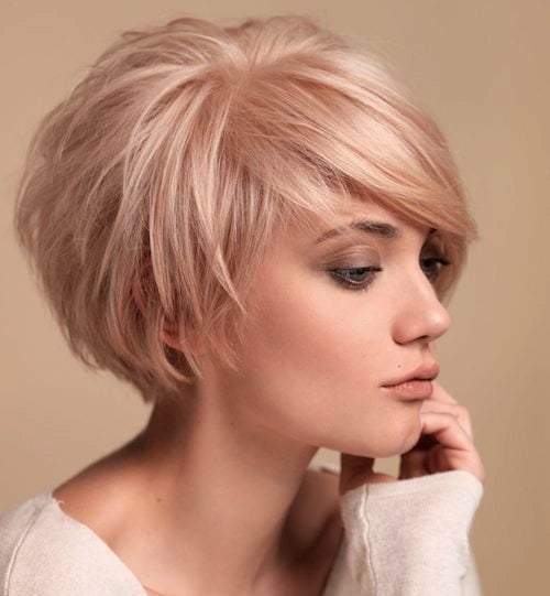 short bob haircuts with bangs for fine hair
