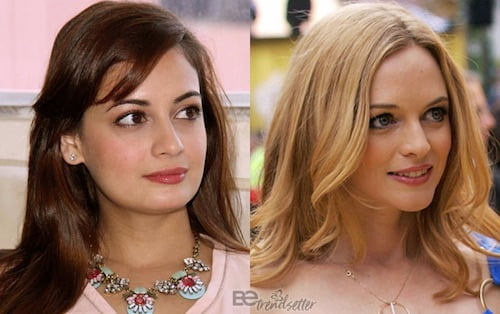 dia mirza and heather graham look alike