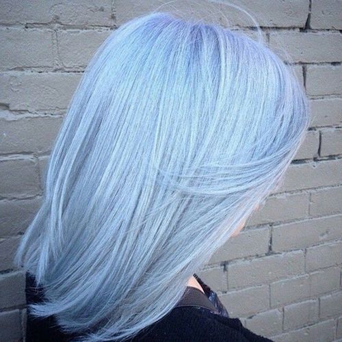 pastel blue hair blue medium
