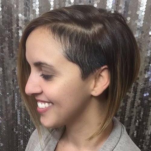 shaved bob haircut