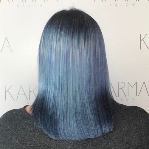 denim hair gray blue