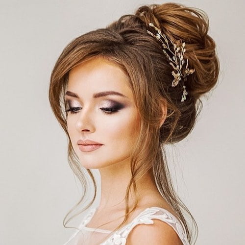 83 Unique Wedding Hairstyles For Different Necklines 2019