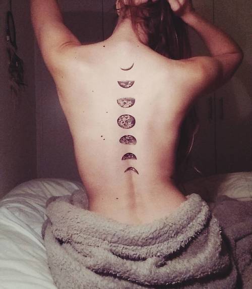 moon back tattoo meaning
