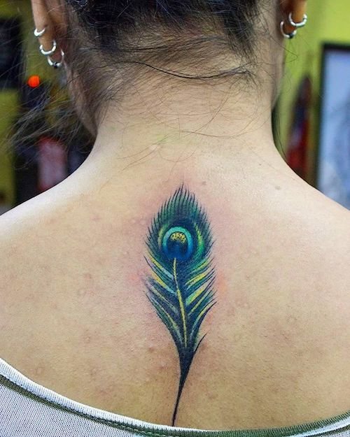 peacock feather tattoo meaning