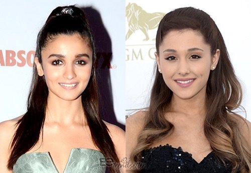 alia bhatt and ariana grande look alike