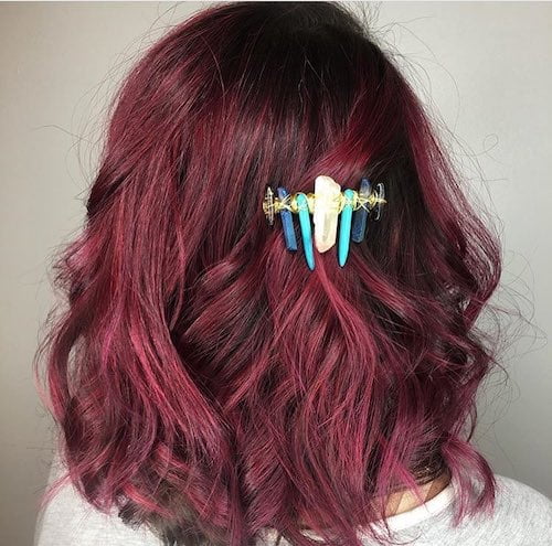 black cherry hair color for medium hair