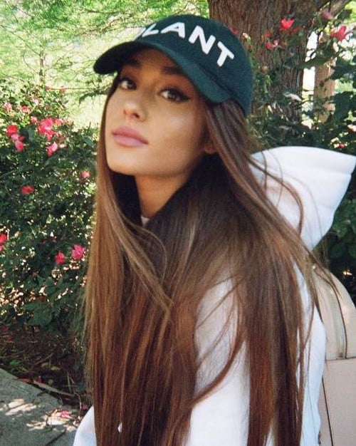 ariana grande long hair