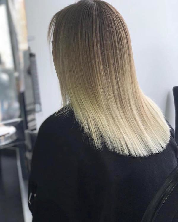 blonde balayage and ombre blend hair color
