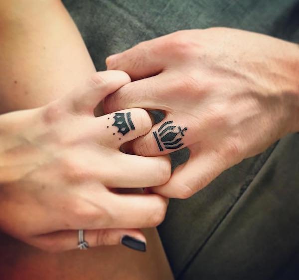 Matching King and Queen Finger Tattoo | TikTok