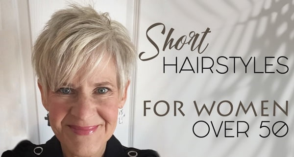 short hairstyles for over 50 with glasses